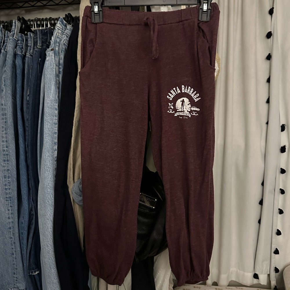 Santa Barbara Ankle Cropped Sweatpants with Tapered Legs and Elastic Cuffs